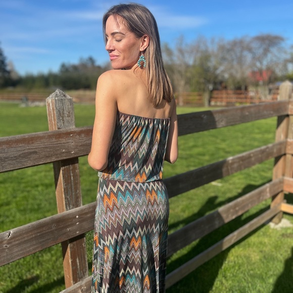 VERONICAM STRAPLESS MAXI DRESS SIZE SM - Picture 5 of 10